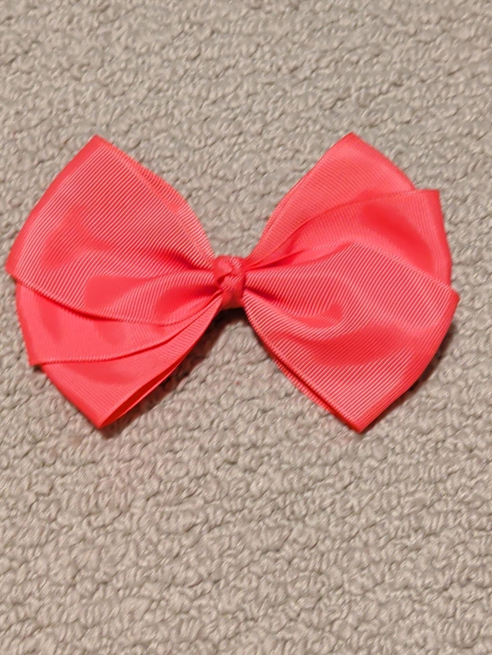 Sprinkle Multi Color Headband & Coral Bow - Picture 3 of 4